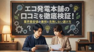 エコ発電本舗の口コミを徹底検証!業界最安値の裏側と失敗しない選び方