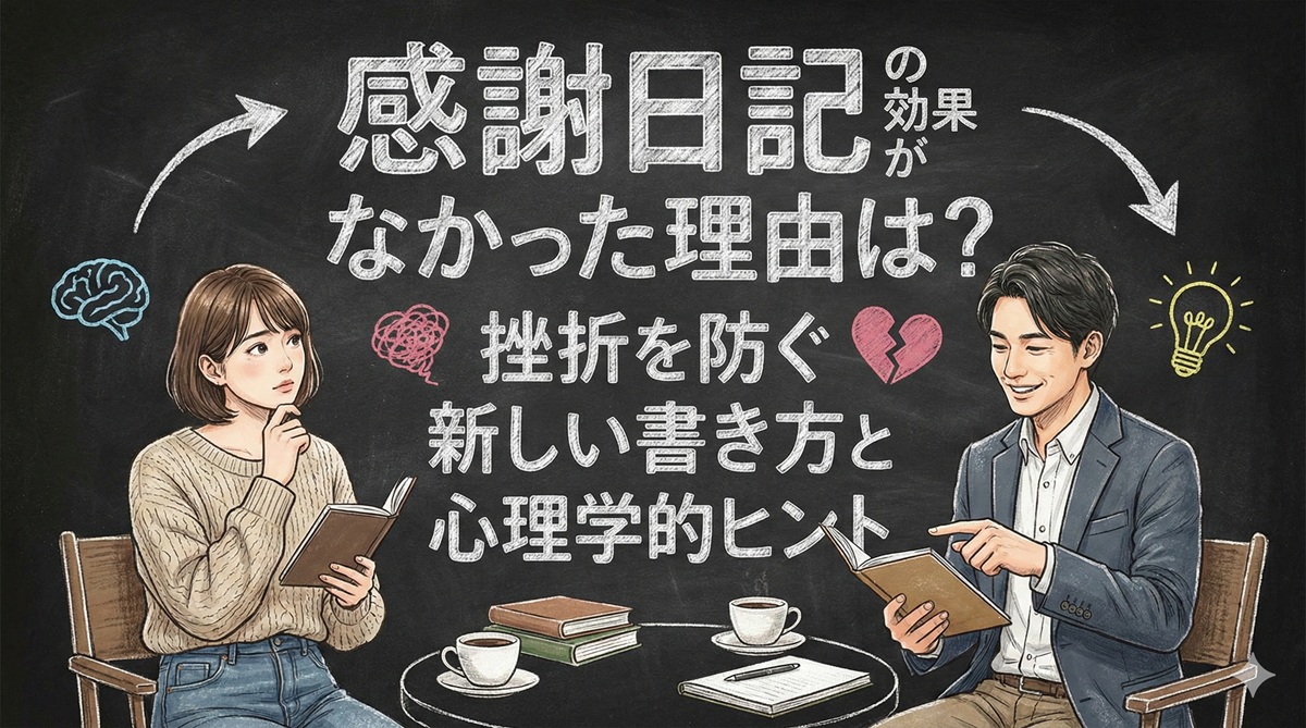 感謝日記の効果がなかった理由は？挫折を防ぐ新しい書き方と心理学的ヒント