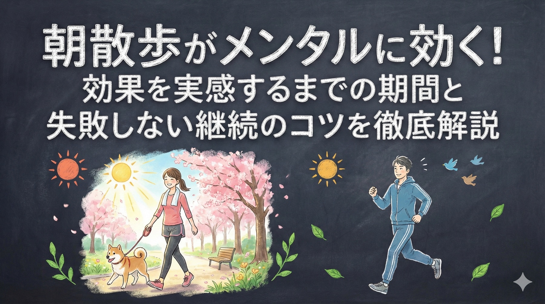朝散歩がメンタルに効く！効果を実感するまでの期間と失敗しない継続のコツを徹底解説