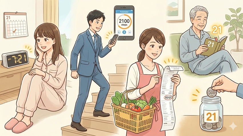 縁起のいい数字21を日常生活で活用するコツ