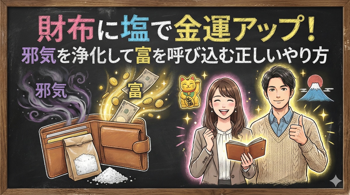 財布に塩で金運アップ！邪気を浄化して富を呼び込む正しいやり方
