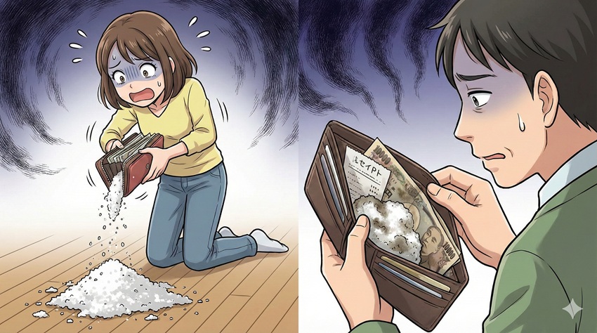 注意すべき点！財布に塩で金運のタブーとは？