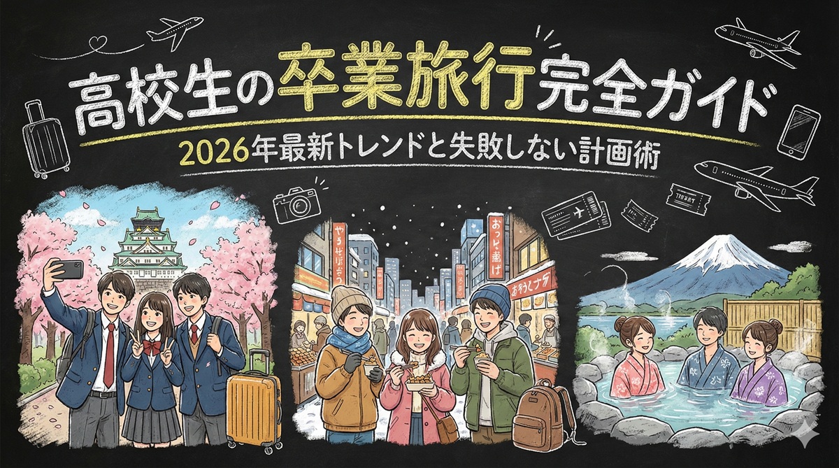 高校生の卒業旅行完全ガイド｜2026年最新トレンドと失敗しない計画術