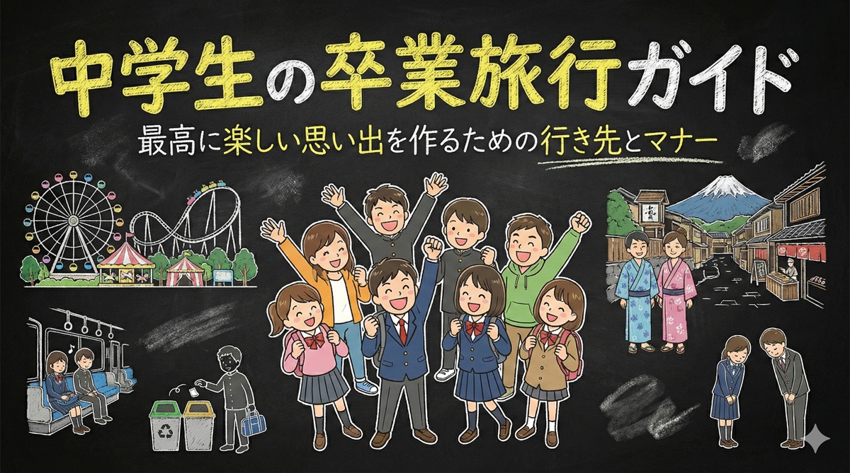 中学生の卒業旅行ガイド｜最高に楽しい思い出を作るための行き先とマナー