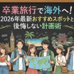 卒業旅行で海外へ！2026年最新おすすめスポットと後悔しない計画術
