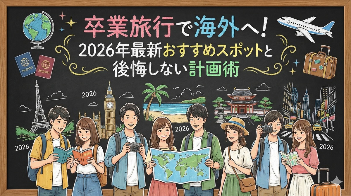 卒業旅行で海外へ！2026年最新おすすめスポットと後悔しない計画術
