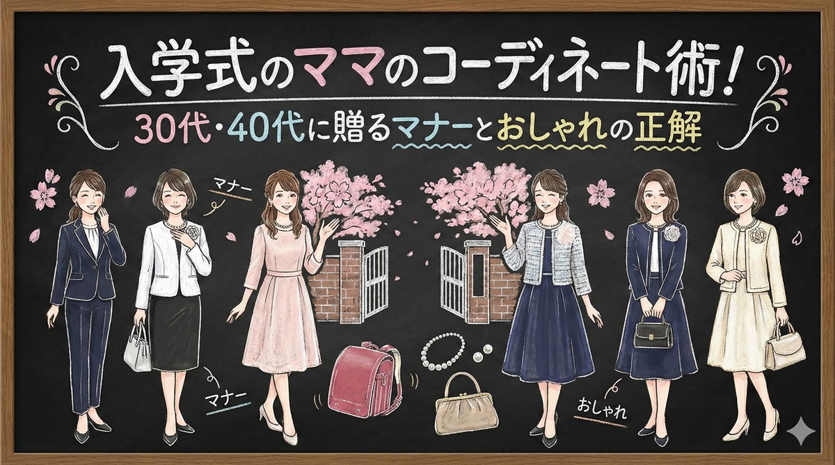 入学式のママのコーディネート術！30代・40代に贈るマナーとおしゃれの正解