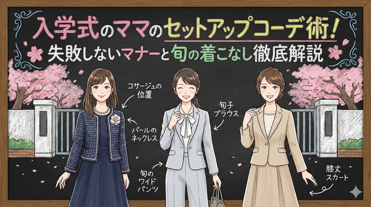 入学式のママのセットアップコーデ術!失敗しないマナーと旬の着こなし徹底解説