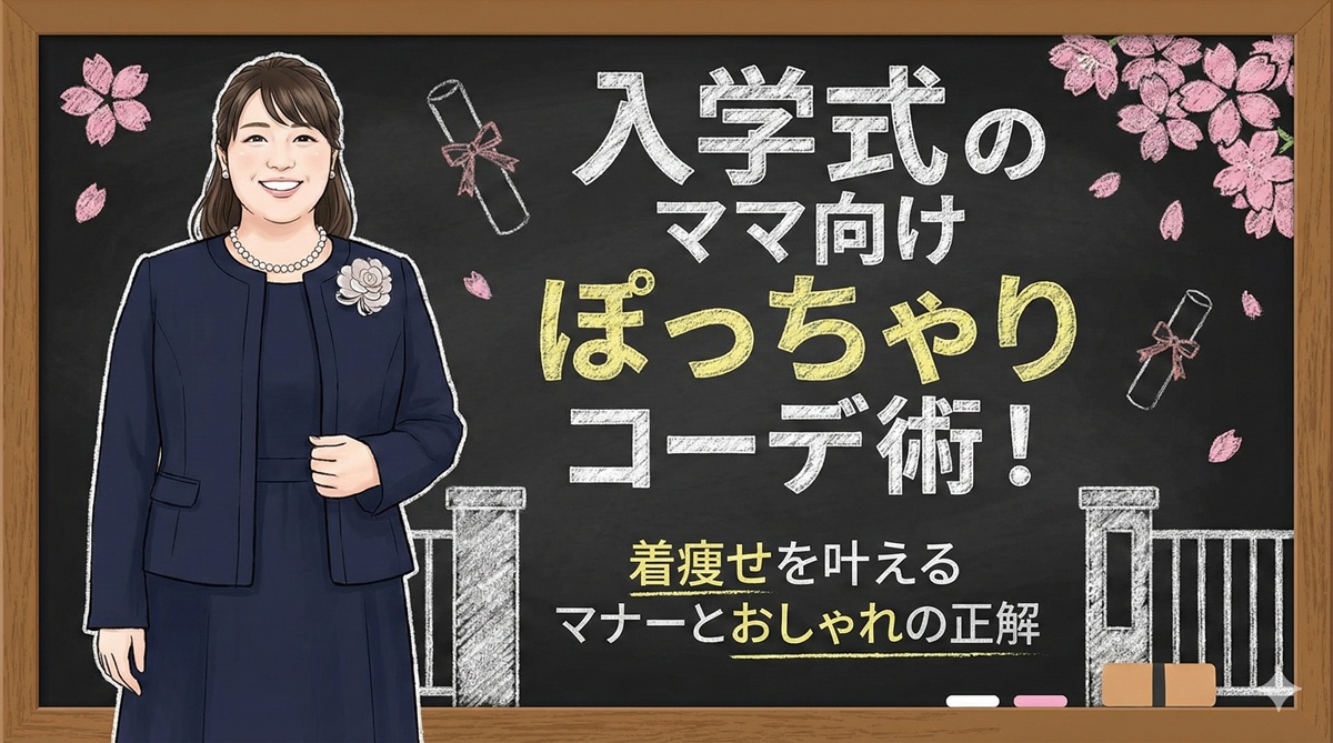 入学式のママ向けぽっちゃりコーデ術!着痩せを叶えるマナーとおしゃれの正解