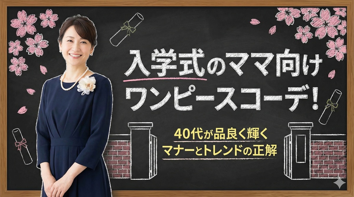 入学式のママ向けワンピースコーデ！40代が品良く輝くマナーとトレンドの正解