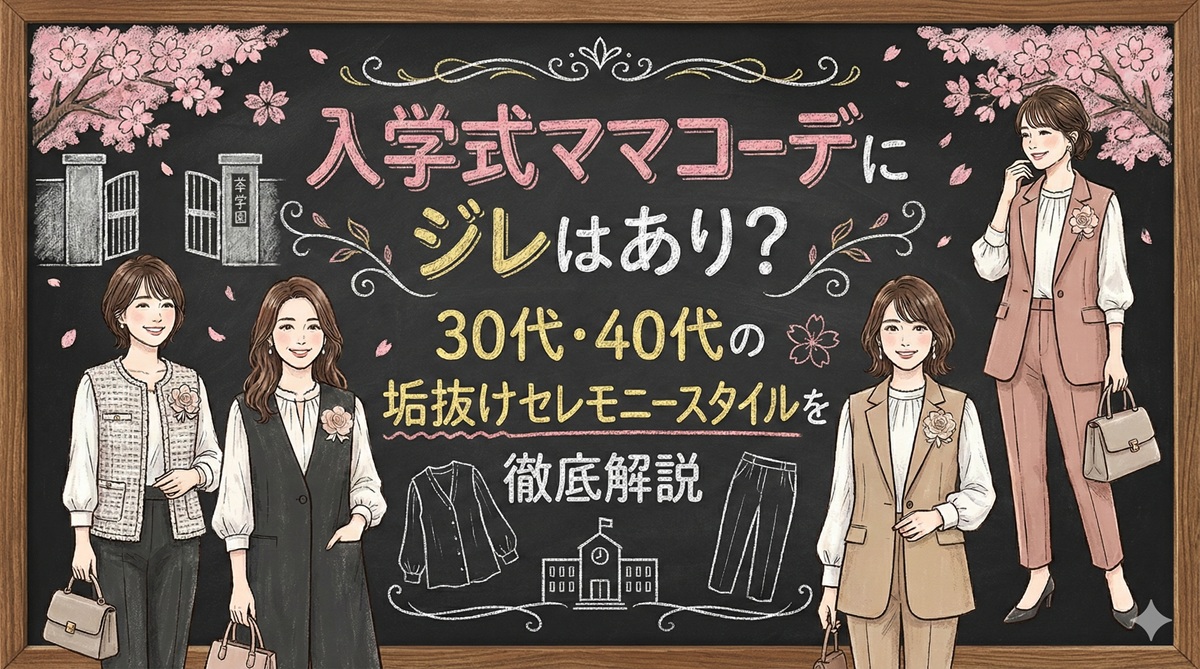 入学式ママコーデにジレはあり？30代・40代の垢抜けセレモニースタイルを徹底解説