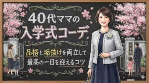 40代ママの入学式コーデ｜品格と垢抜けを両立して最高の一日を迎えるコツ