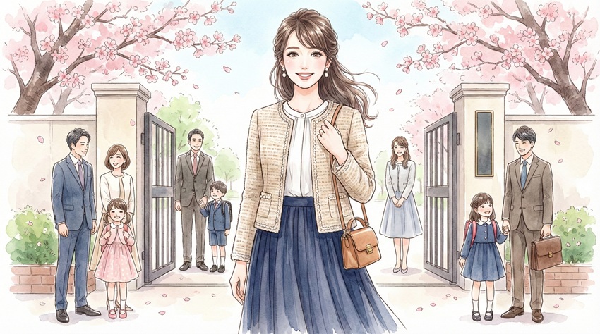 40代ママが理想とする入学式の服装とは？品格と垢抜けを両立するコツ