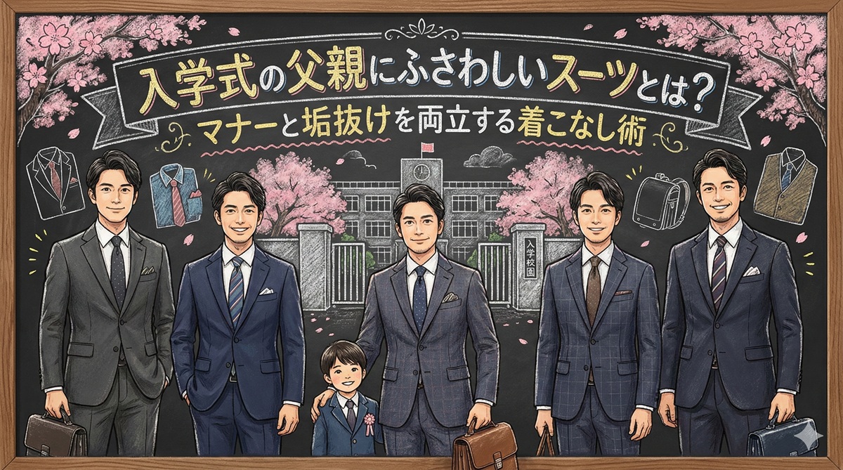 入学式の父親にふさわしいスーツとは？マナーと垢抜けを両立する着こなし術