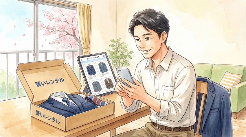 父親の入学式はレンタルで賢く装う！最新サービスの仕組みと活用法
