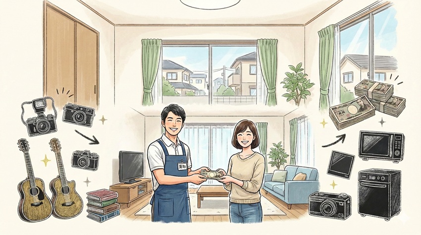買取の出張でなんでも即現金化！自宅で完結する仕組み