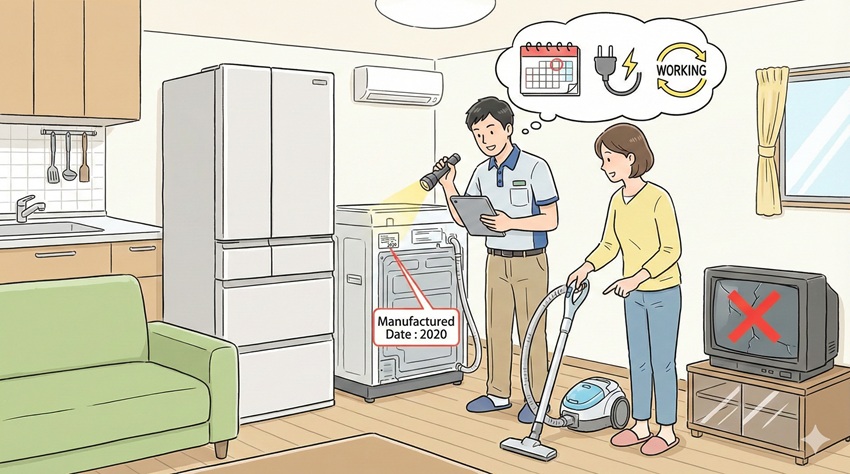 出張買取の対象となる家電の基準や条件