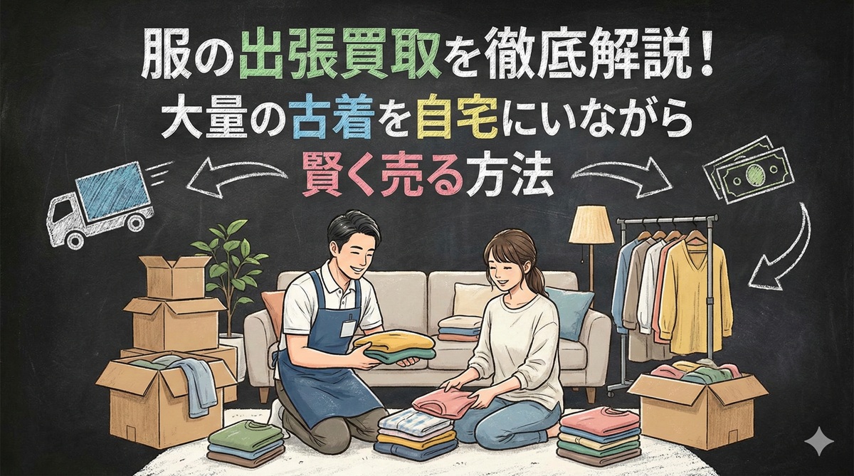 服の出張買取を徹底解説！大量の古着を自宅にいながら賢く売る方法
