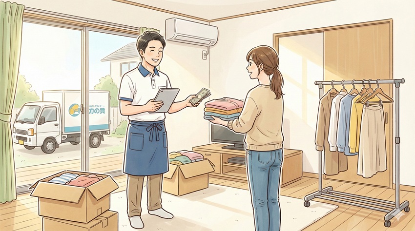 服の出張買取とは？自宅で完結する仕組みと便利な流れ