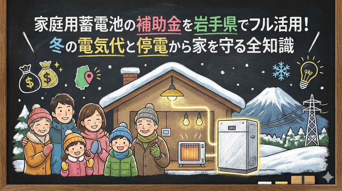 家庭用蓄電池の補助金を岩手県でフル活用!冬の電気代と停電から家を守る全知識