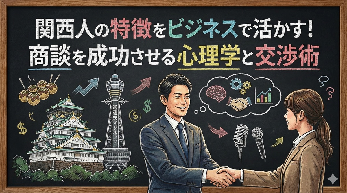 関西人の特徴をビジネスで活かす！商談を成功させる心理学と交渉術