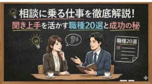 相談に乗る仕事を徹底解説！聞き上手を活かす職種20選と成功の秘