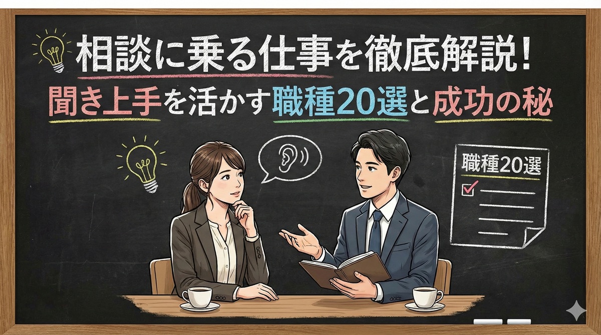 相談に乗る仕事を徹底解説！聞き上手を活かす職種20選と成功の秘