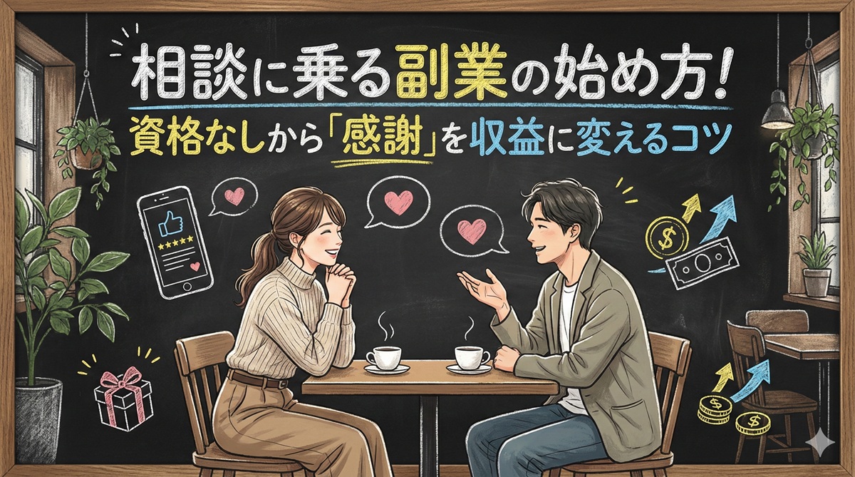 相談に乗る副業の始め方!資格なしから「感謝」を収益に変えるコツ