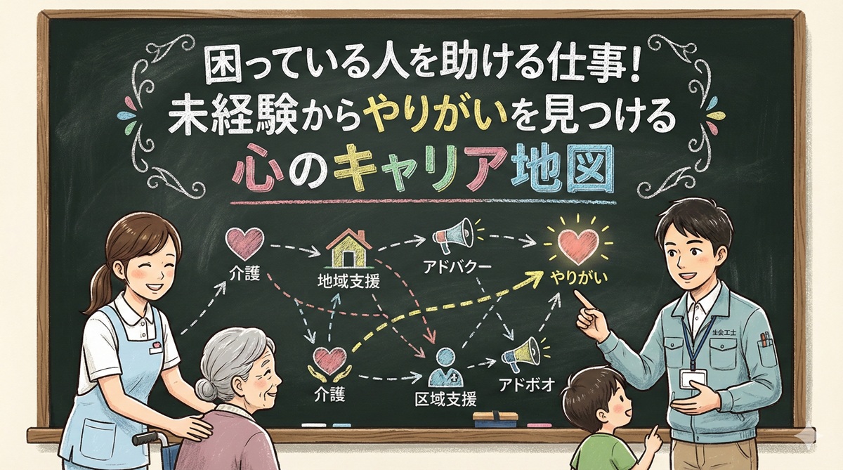 困っている人を助ける仕事！未経験からやりがいを見つける心のキャリア地図