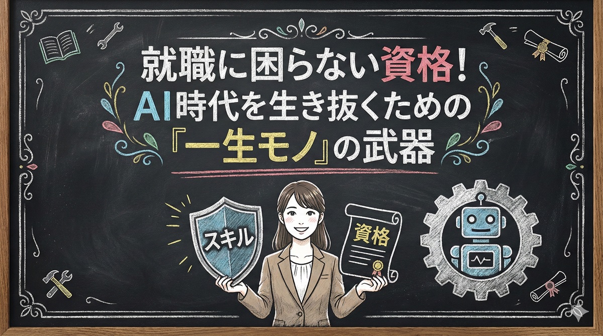 就職に困らない資格!AI時代を生き抜くための「一生モノ」の武器
