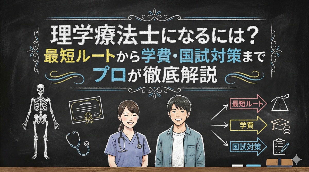理学療法士になるには？最短ルートから学費・国試対策までプロが徹底解説