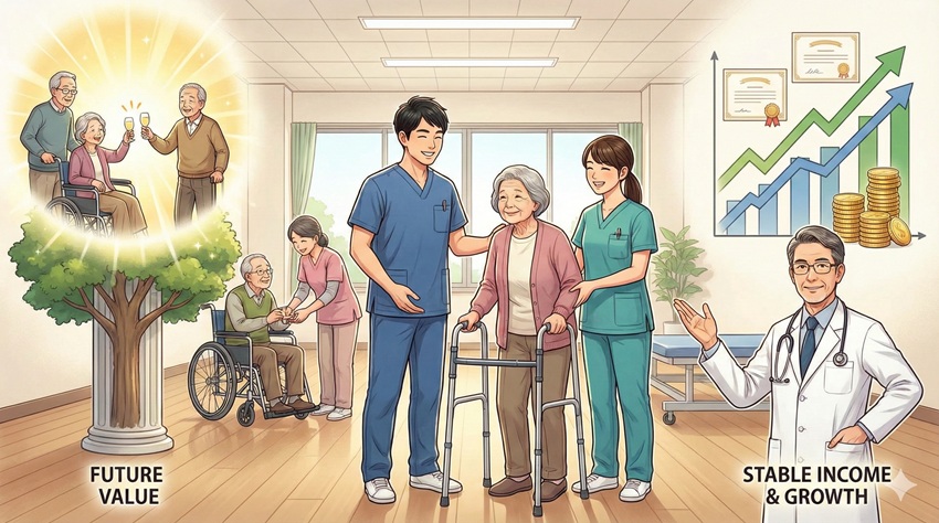 理学療法士とは？将来性と平均年収の本当のトコこの章のポイント需要が尽きない高齢化社会でのキャリアの価値安定した収入とスキルアップによる昇給の仕組み