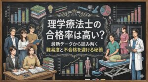 理学療法士の合格率は高い？最新データから読み解く難易度と不合格を避ける秘策