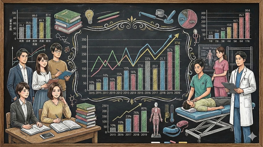 理学療法士の合格率はどう推移している？最新データの全貌