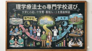理学療法士の専門学校選び|大学との違いや学費・最短ルートを徹底解説
