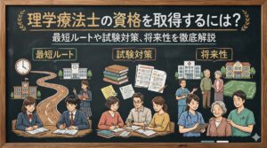 理学療法士の資格を取得するには?最短ルートや試験対策、将来性を徹底解説