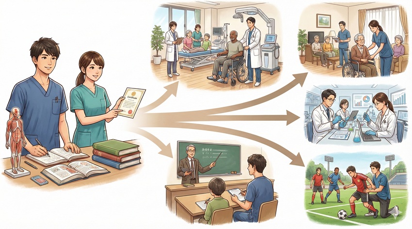 理学療法士の資格を活かしたキャリアパスと専門性の高め方