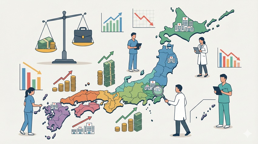 地域別の理学療法士の求人と年収相場を徹底比較
