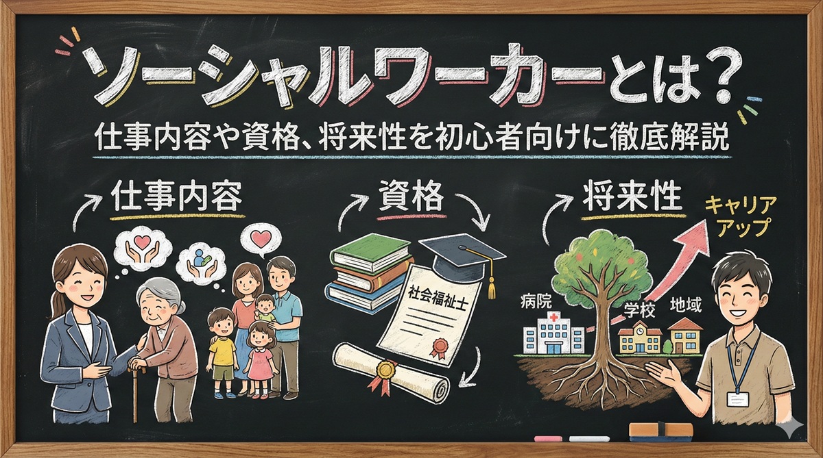ソーシャルワーカーとは?仕事内容や資格、将来性を初心者向けに徹底解説