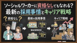 ソーシャルワーカーに資格なしでもなれる？最新の採用事情とキャリア戦略