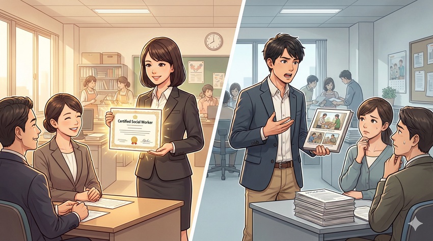 ソーシャルワーカーに資格なしで転職できる？採用の現実