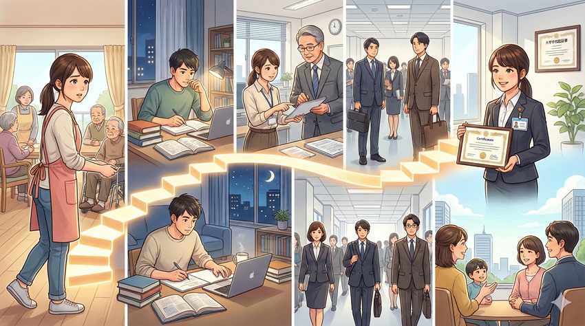 ソーシャルワーカーに資格なしから国家資格を得るルート