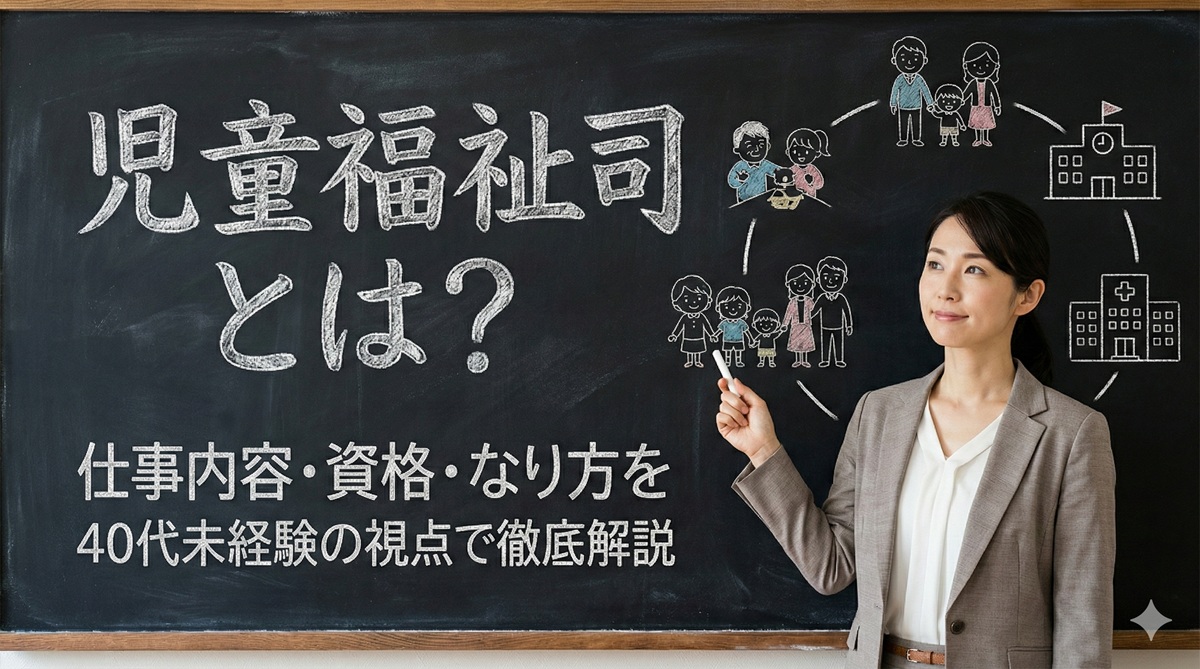 児童福祉司とは？仕事内容・資格・なり方を40代未経験の視点で徹底解説
