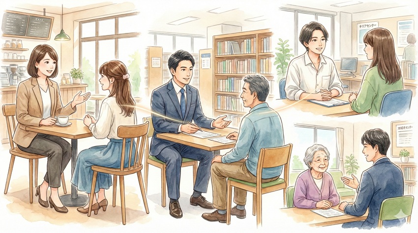 どこで会える？キャリアコンサルタントとは身近に存在する支援者