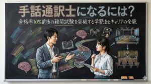 手話通訳士になるには？合格率10%前後の難関試験を突破する学習法とキャリアの全貌