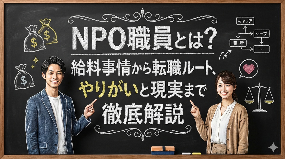NPO職員とは？給料事情から転職ルート、やりがいと現実まで徹底解説