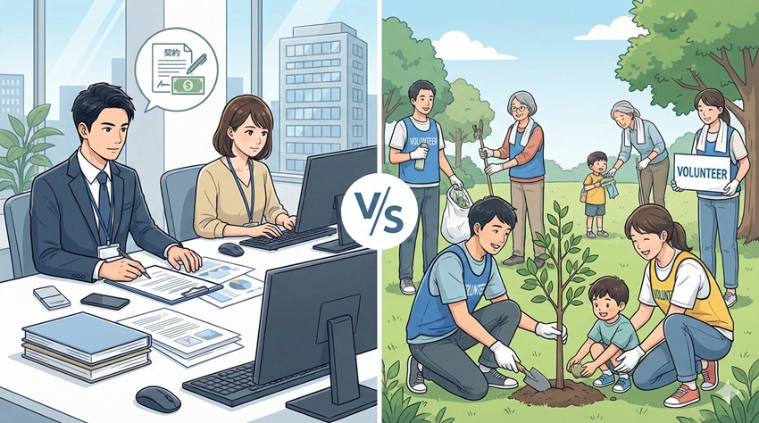 NPO職員とは？ボランティアとの決定的な違い