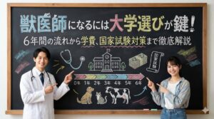 獣医師になるには大学選びが鍵！6年間の流れから学費、国家試験対策まで徹底解説