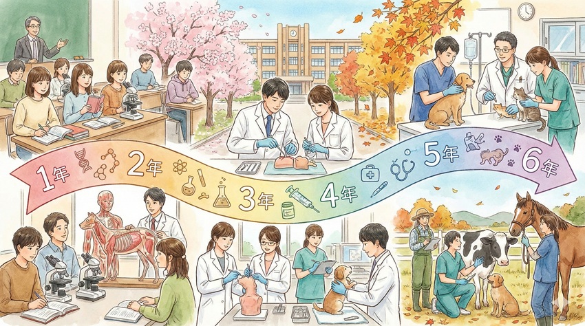 6年間で何を学ぶ？獣医師になるには大学でのカリキュラム