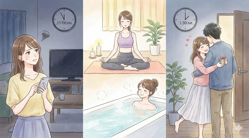 彼氏の飲み会が遅い時のイライラを鎮める対処法